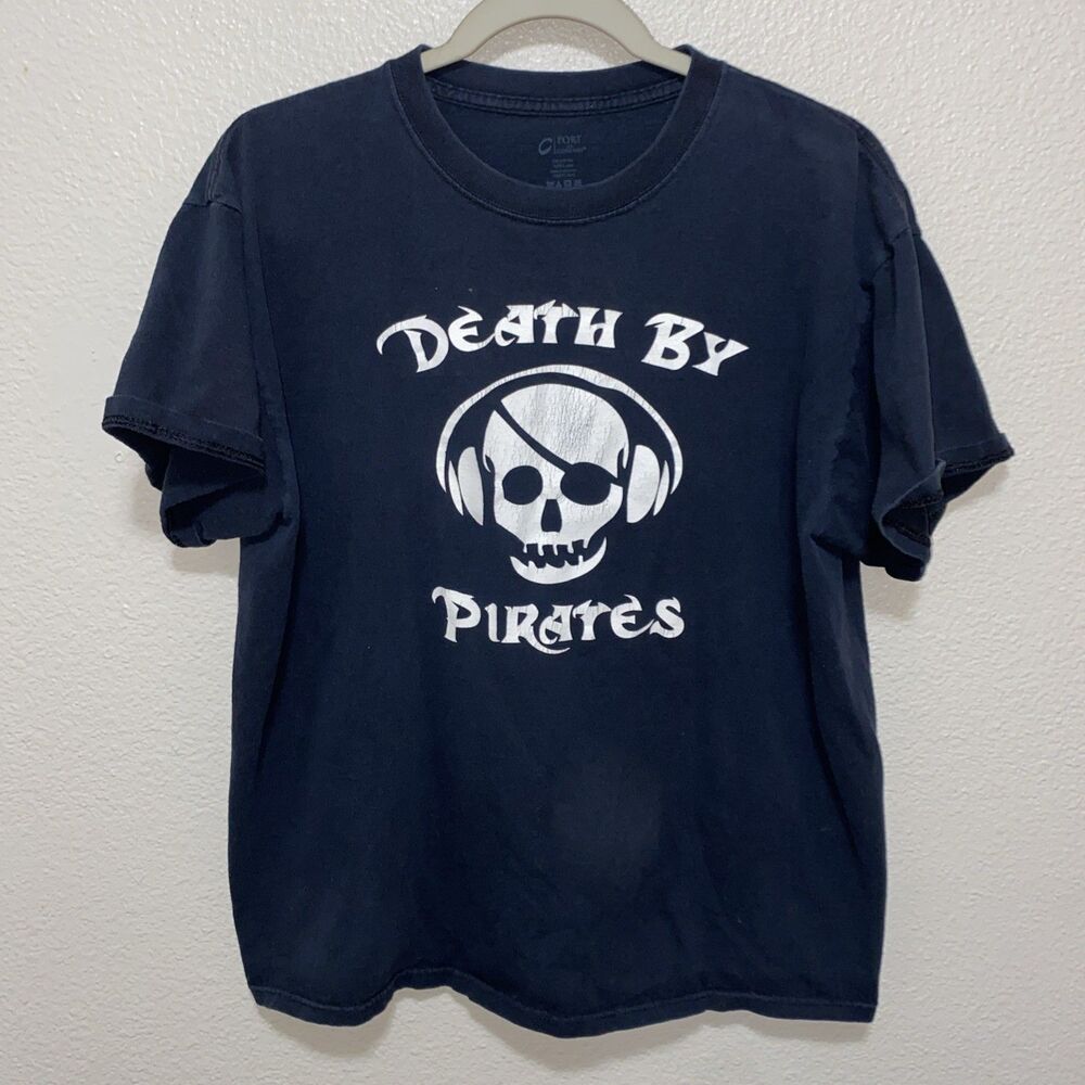 Port And Company Men’s Short Sleeve Shirt Size L Death By Pirates